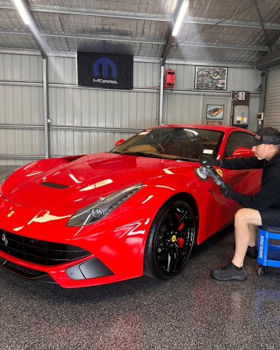 Freshly ceramic coated vehicle detailed by Pro Tint and Detailing